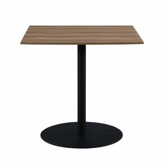 Phoenix Square Table 80 x 80cm - Light Walnut