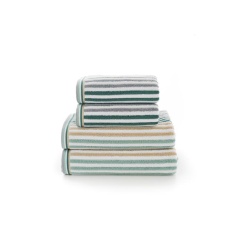 Deyongs Hanover Stripe Towel - Seagrass