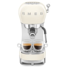 Smeg ECF02CRUK Espresso Coffee Machine 1L - Cream