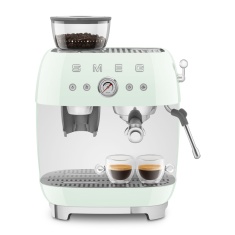 Smeg EGF03PGUK 50S Style Retro Bean-To-Cup Espresso Coffee Machine - Pastel Green