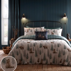Dreams & Drapes Bear Walks Duvet Set - Natural Dreams & Drapes Bear Walks Duvet Set - Natural
