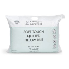 Catherine Lansfield Soft Touch Quilted Pillow Pair Catherine Lansfield Soft Touch Quilted Pillow Pair