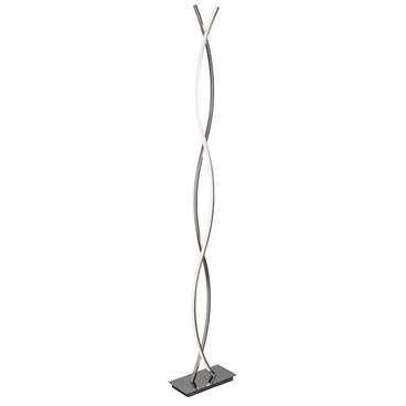 Searchlight Platt LED Wave Floor Lamp Chrome Downtown