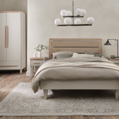 Delta Scandi Oak & Soft Grey Bedroom Furniture Collection