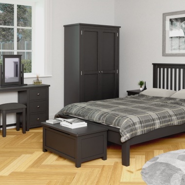 Cannes Painted Charcoal Bedroom Furniture Collection