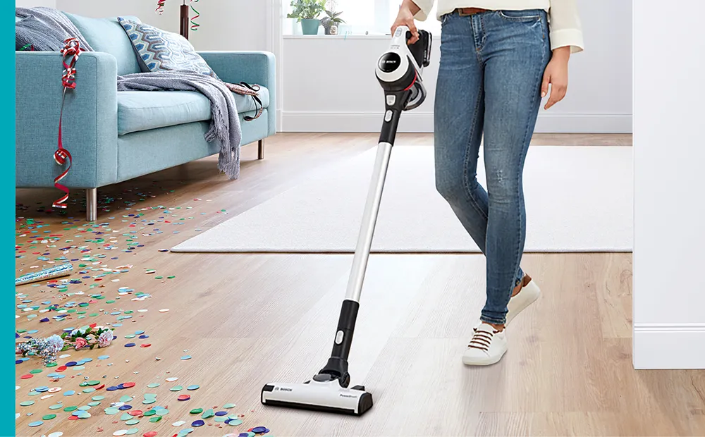 Whatever kind of home or lifestyle you have, Bosch have designed a cordless vacuum for you. Whether you want to tackle pet hair or have different types of flooring, need something light and flexible for hard-to-reach places or a model that’s powerful enough to clean your whole house from floor to ceiling Bosch have got what you need.

Whichever you choose, you’ll find all Bosch cordless cleaners have Bosch battery technology that delivers intensive cleaning performance and a very long runtime.
