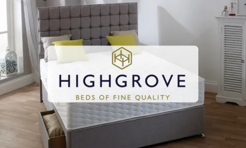 Up to 35% off RRP Highgrove

Plus selected Divan Sets come with a FREE Strutted or Floor Standing Headboard.
