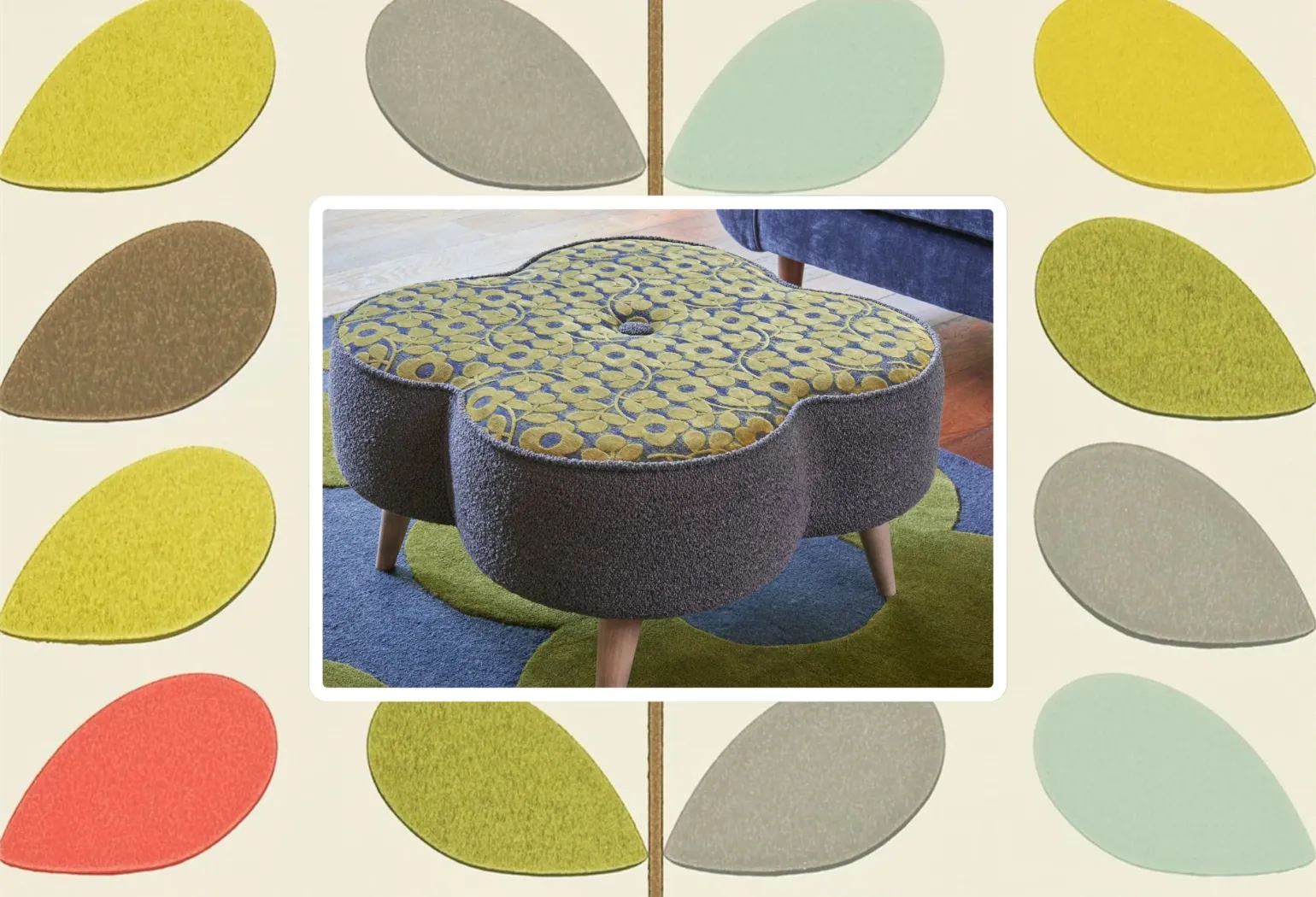Retro Patterns, Modern Comfort
Orla Kiely’s signature prints, from the classic Stem to bold geometric florals, are available in a range of colours to suit any décor.
Pair an accent chair in a vibrant hue with a neutral sofa for a pop of personality, or go bold with a patterned three-seater as your living room centrepiece.
The mix of mid-century shapes and modern upholstery makes these pieces as versatile as they are eye-catching.