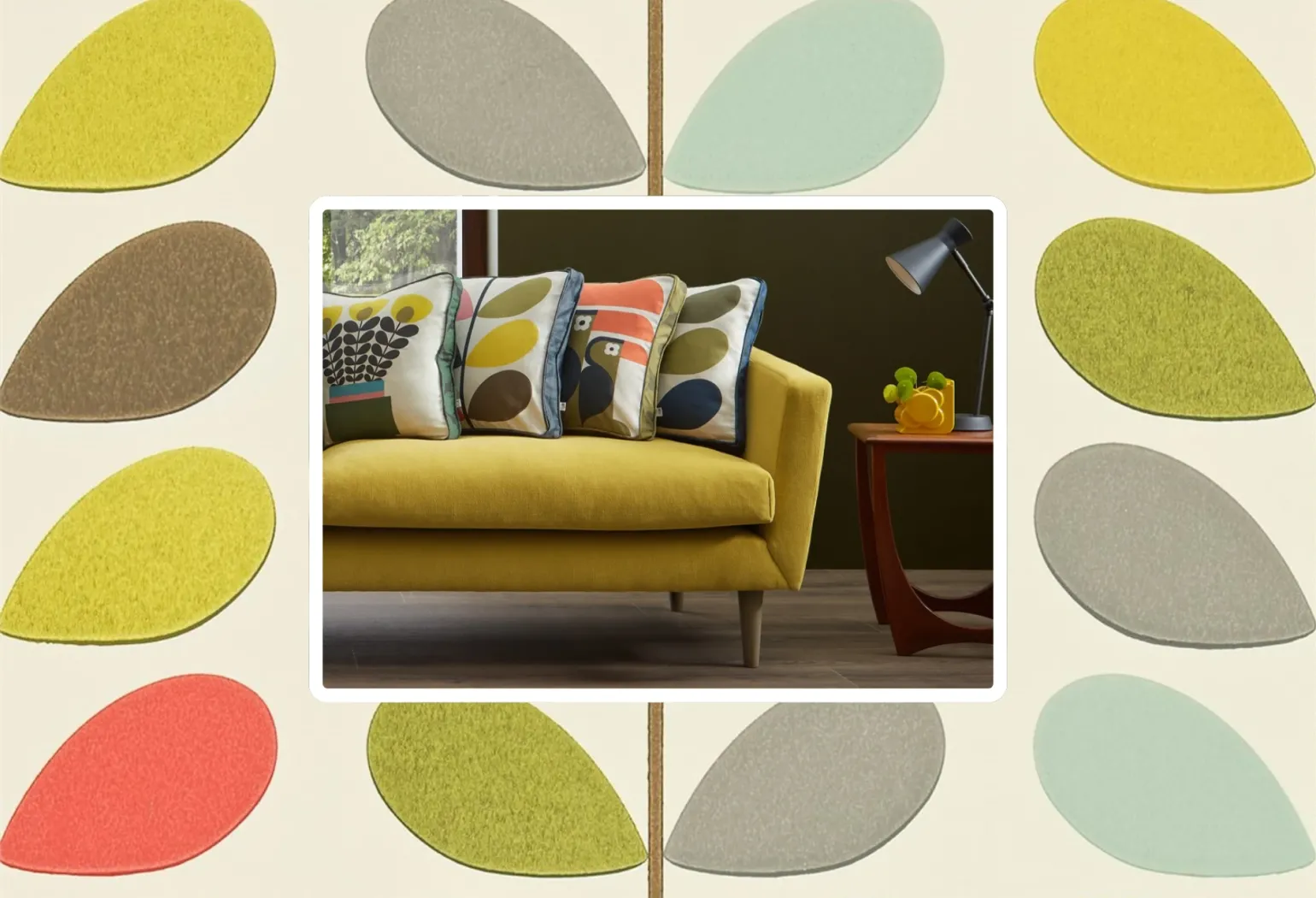 Retro Patterns, Modern Comfort
Orla Kiely’s signature prints, from the classic Stem to bold geometric florals, are available in a range of colours to suit any décor.
Pair an accent chair in a vibrant hue with a neutral sofa for a pop of personality, or go bold with a patterned three-seater as your living room centrepiece.
The mix of mid-century shapes and modern upholstery makes these pieces as versatile as they are eye-catching.