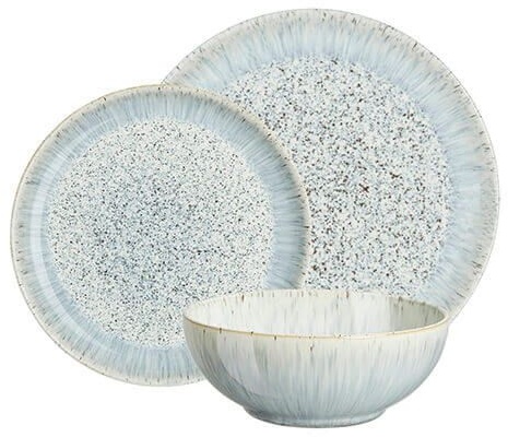 Denby Halo Speckle Coupe 12 Piece Box Set Downtown