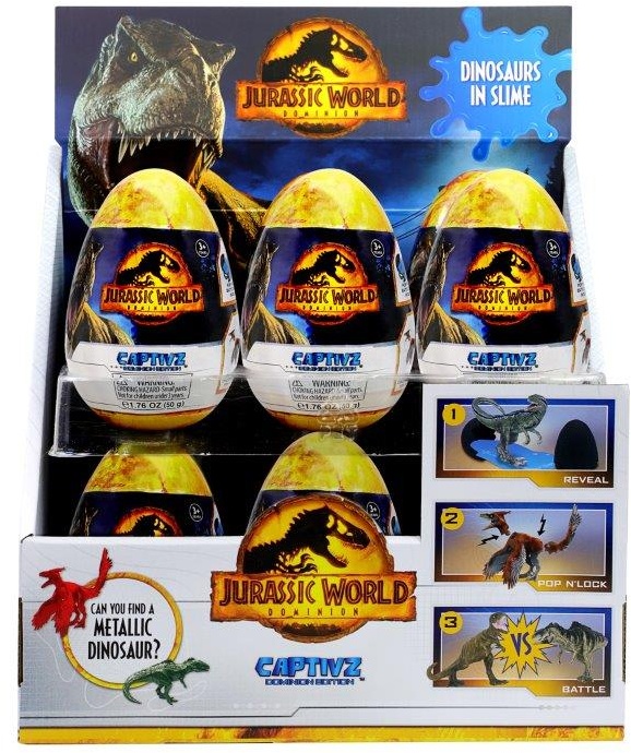 Jurassic World Captivz Dominion Slime Egg Assortment Downtown