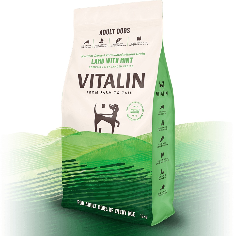 Vitalin grain free store dog food 12kg