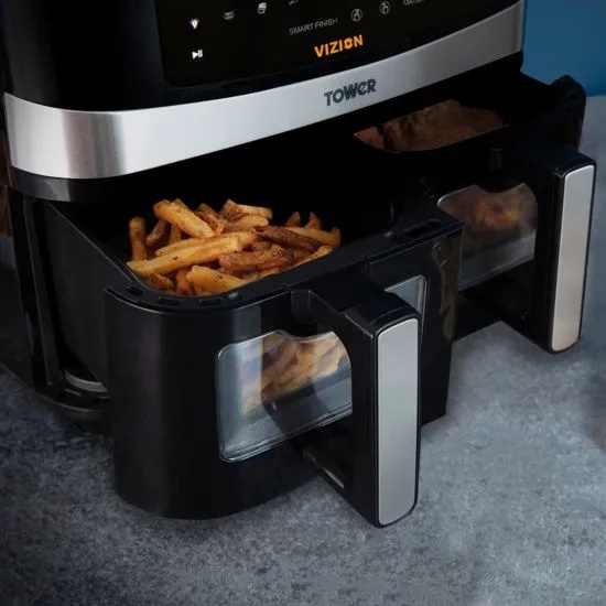 Tower T17100 Vortx Vizion 9L Duo Basket Air Fryer | Downtown