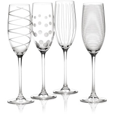 Creative Tops Mikasa Cheers Flute Set Of 4 250ml Creative Tops Mikasa Cheers Flute Set Of 4 250ml
