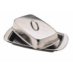 KitchenCraft Stainless Steel Butter Dish KitchenCraft Stainless Steel Butter Dish