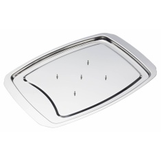 KitchenCraft Stainless Steel Spiked Square Meat Dish Tray 38x26cm KitchenCraft Stainless Steel Spiked Square Meat Dish Tray 38x26cm