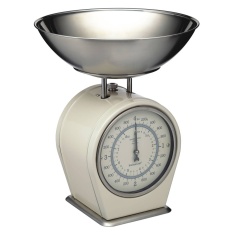 Living Nostalgia Mechanical Scale 4kg Cream Living Nostalgia Mechanical Scale 4kg Cream