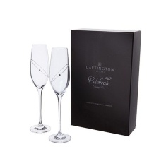 Dartington Celebration Glitz Clear Champagne Flutes Dartington Celebration Glitz Clear Champagne Flutes