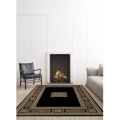 Mastercraft 057-0801/3233 Da Vinci Rug - Black/Gold