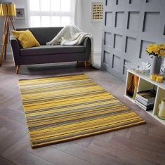 Melrose Carter Ochre Rug - Yellow