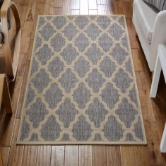 Melrose Moda Trellis Rug - Grey