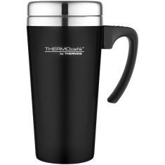 Thermos Soft Touch Travel Mug 420Ml Black Thermos Soft Touch Travel Mug 420Ml Black