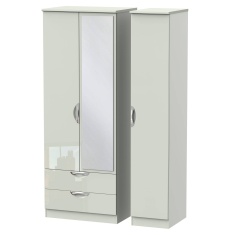 Cambourne Cam142 Tall Triple 2 Drawer Wardrobe With Mirror Door Cambourne Cam142 Tall Triple 2 Drawer Wardrobe With Mirror Door