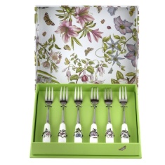 Portmeirion Botanic Garden Pastry Forks Set Of 6 Portmeirion Botanic Garden Pastry Forks Set Of 6