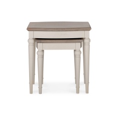 Montreal Nest of Tables - Grey Washed Oak & Soft Grey Montreal Nest of Tables - Grey Washed Oak & Soft Grey