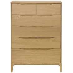 Ercol Rimini 6 Drawer Tall Wide Chest Ercol Rimini 6 Drawer Tall Wide Chest
