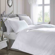 Appletree Signature Plain Dye White Duvet Cover Set Appletree Signature Plain Dye White Duvet Cover Set