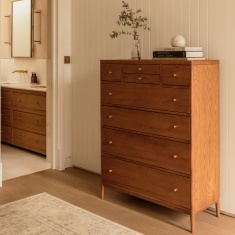 Ercol Salina 8 Drawer Tall Chest of Drawers Ercol Salina 8 Drawer Tall Chest of Drawers