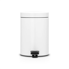 Brabantia 3L Newlcon Pedal Bin White Brabantia 3L Newlcon Pedal Bin White