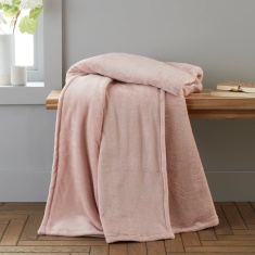 Catherine Lansfield Raschel Velvet Touch Throw Blush Catherine Lansfield Raschel Velvet Touch Throw Blush