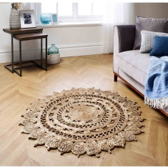 Melrose Zarla Natural Rug - Golden