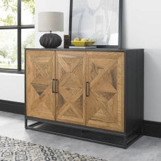 Vancouver Rustic Oak & Peppercorn Narrow Sideboard Vancouver Rustic Oak & Peppercorn Narrow Sideboard