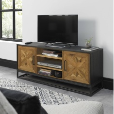 Vancouver Rustic Oak & Peppercorn Entertainment Unit Vancouver Rustic Oak & Peppercorn Entertainment Unit