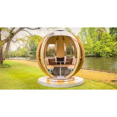 Ornate Garden The Rotating Sphere Lounger Garden Pod Ornate Garden The Rotating Sphere Lounger Garden Pod