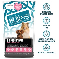 Burns Sensitive Duck & Brown Rice Dry Dog Food Burns Sensitive Duck & Brown Rice Dry Dog Food