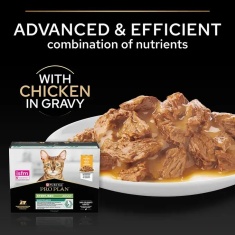 Purina Pro Plan Sterilised Maintenance with Chicken in Gravy Wet Cat Food - 10 x 85g