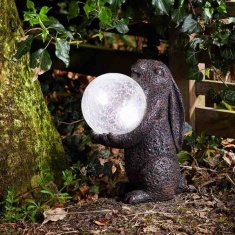 Smart Solar Hare Magic Solar Light Garden Ornament Smart Solar Hare Magic Solar Light Garden Ornament