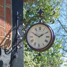 Marylebone Station Wall Clock & Thermometer 8' Marylebone Station Wall Clock & Thermometer 8'