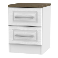 Kent 2 Drawer Locker - White Ash & Oak Kent 2 Drawer Locker - White Ash & Oak