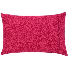 Morris & Co Strawberry Thief Housewife Pillowcase Pair - Crimson Morris & Co Strawberry Thief Housewife Pillowcase Pair - Crimson