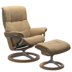 Stressless Quickship Medium Mayfair Chair & Stool