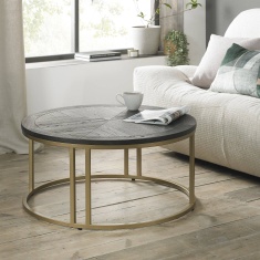 Calgary Round Coffee Table - Peppercorn Ash Calgary Round Coffee Table - Peppercorn Ash