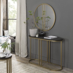 Calgary Console Table Peppercorn Ash Calgary Console Table Peppercorn Ash