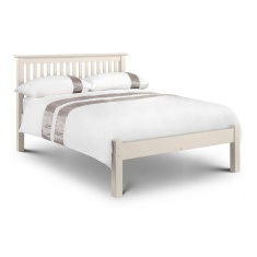 Julian Bowen Barcelona Bed Low Foot End Stone White Julian Bowen Barcelona Bed Low Foot End Stone White