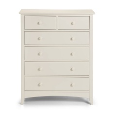 Julian Bowen Cameo 4+2 Drawer Chest Stone White Julian Bowen Cameo 4+2 Drawer Chest Stone White