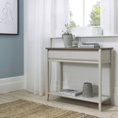 Brampton Grey Console Table With Drawer Brampton Grey Console Table With Drawer